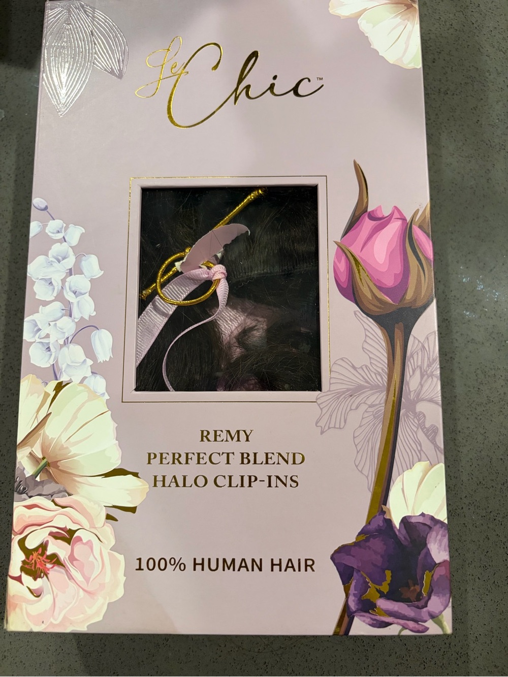 chic Remy Perfect Blend Halo Clip-Ins - Dark Brown